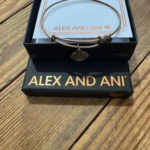 Alex and Ani Gold Charm Bangle